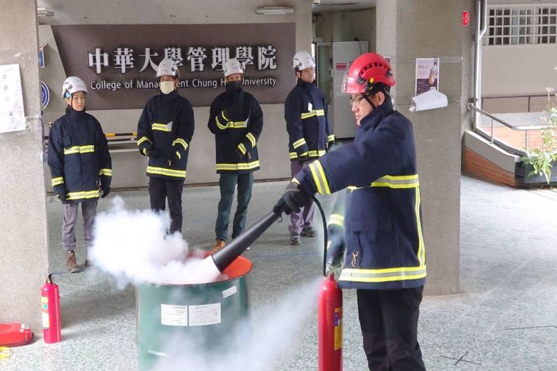 台華風訓中心訓練皆在中華大學校園完成。圖／中華大學提供