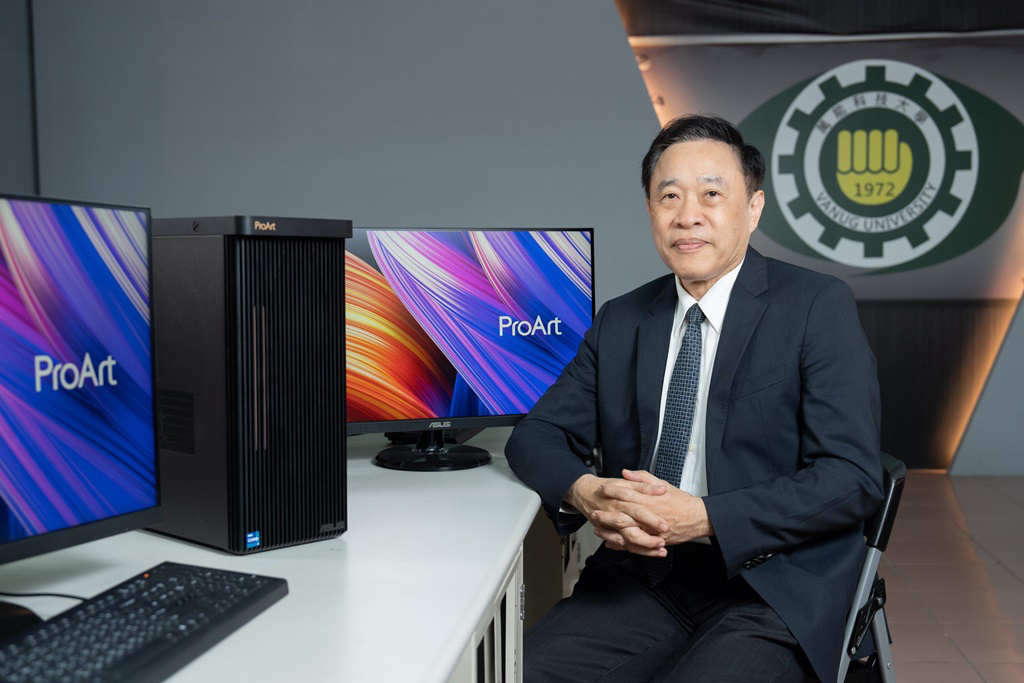 萬能科大鉅資建置超飆速電競特色教室，配置ASUS ProArt Station PD5創作者系列桌機。圖/萬能科技大學提供